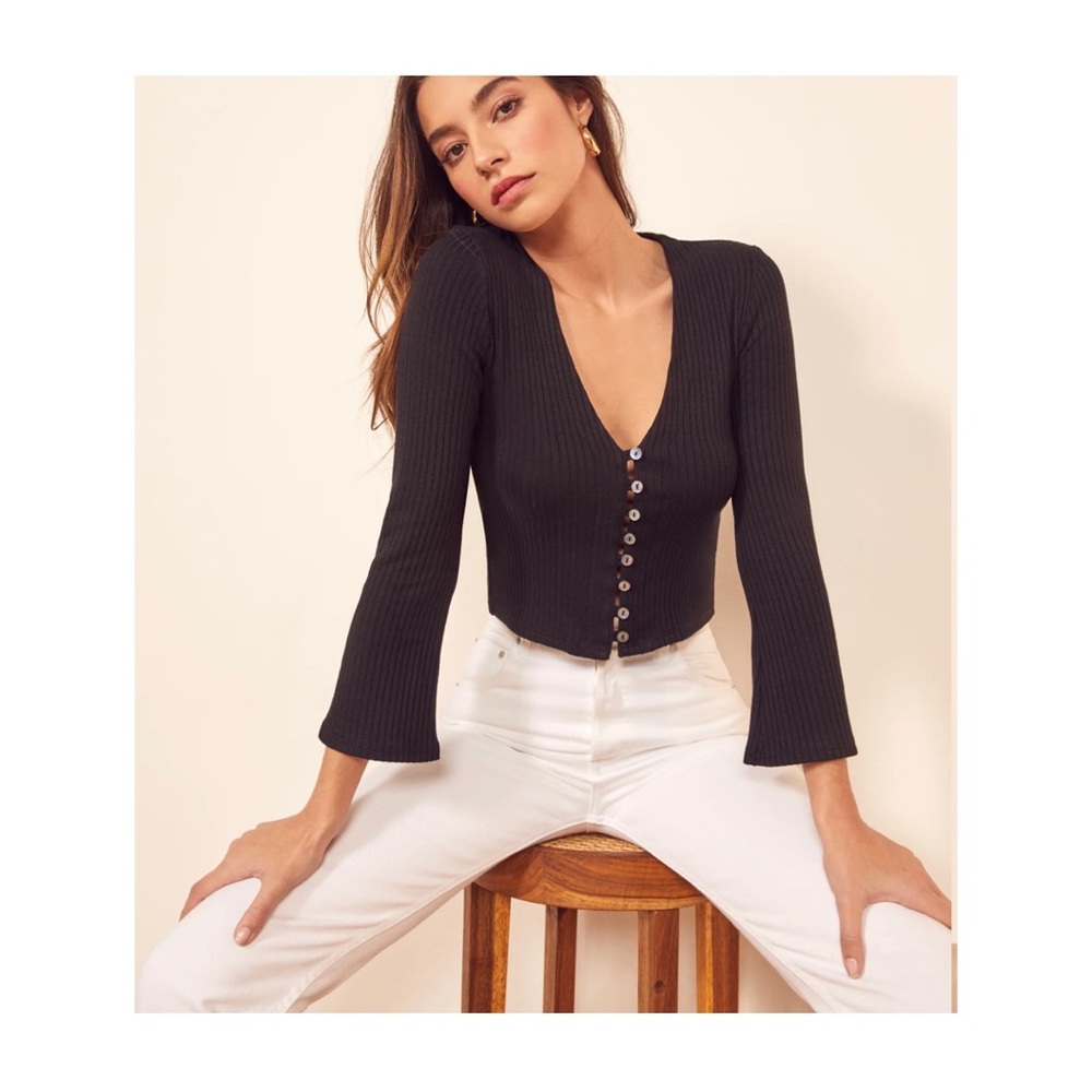 Reformation Gellar Knit Top